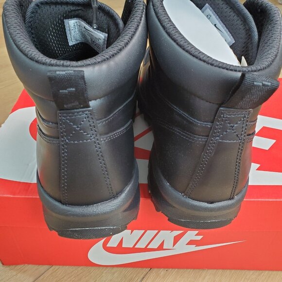 Nike Manoa Mens Boot Size 8.5 Black Leather Lace-Up Rugged Security Work 454350 main image 6